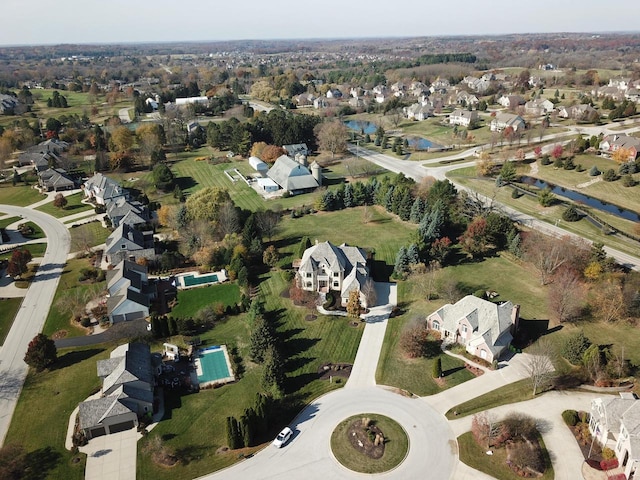 birds eye view of property featuring a residential view