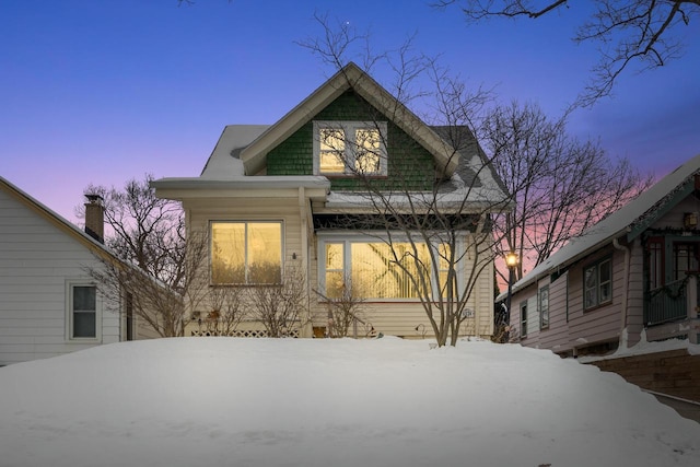 view of front of home