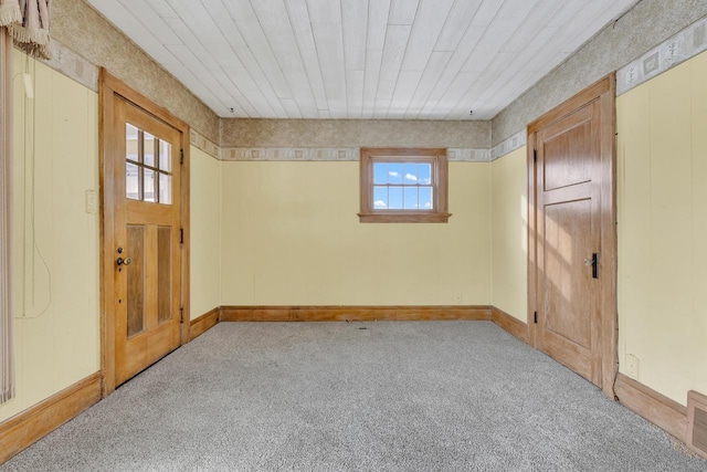 unfurnished room with light colored carpet and visible vents