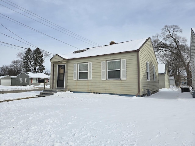 view of bungalow-style home