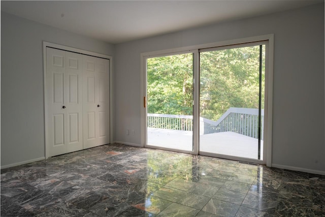 1725 Old Oak Ct, Brookfield, WI 53005 - doorway to outside featuring marble finish floor and baseboards