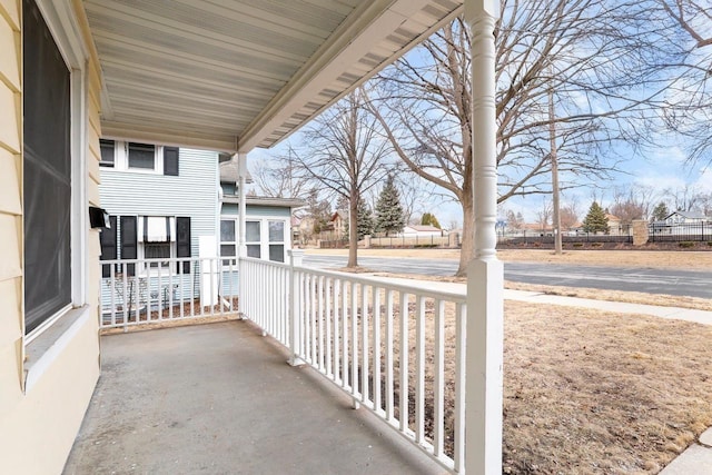 balcony with a porch