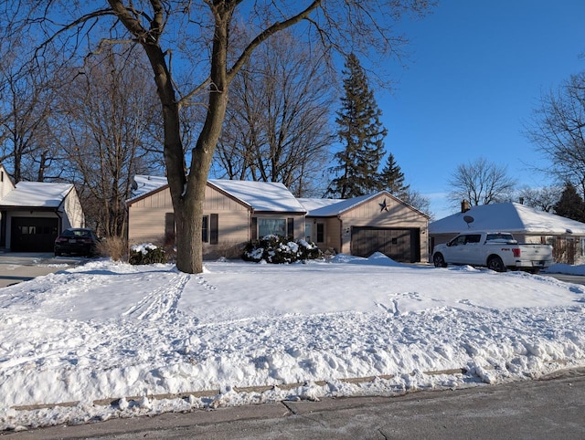 view of front facade with an attached garage