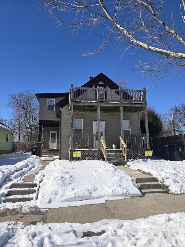 view of front of house featuring a porch