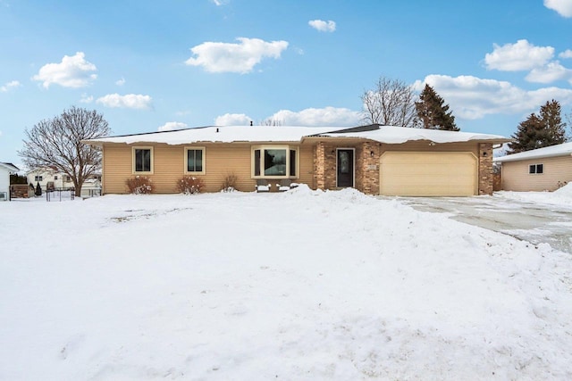 ranch-style house with an attached garage