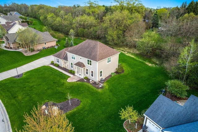 birds eye view of property