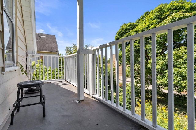 view of balcony