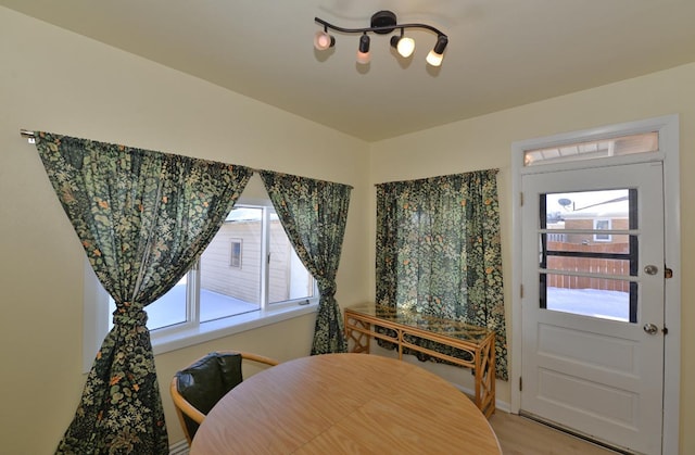 view of dining area