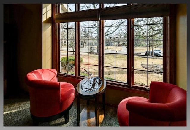 interior space featuring a wealth of natural light