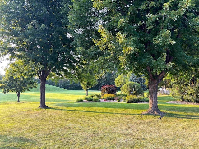 surrounding community featuring a lawn