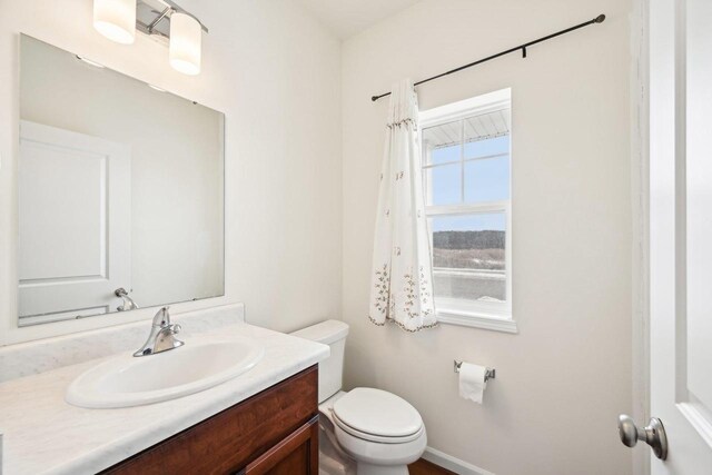2418 Leopold Way, Sun Prairie, WI 53590 - bathroom featuring vanity and toilet