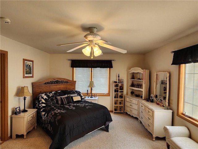 600 S Hayden St, Merrillan, WI 54754 - bedroom with ceiling fan and light colored carpet