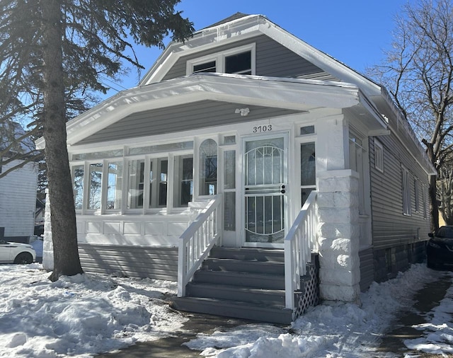 view of front of home