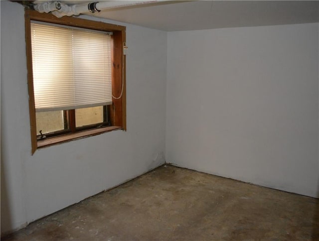 empty room featuring concrete floors