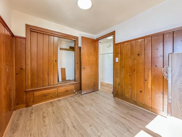 interior space with light wood-style flooring