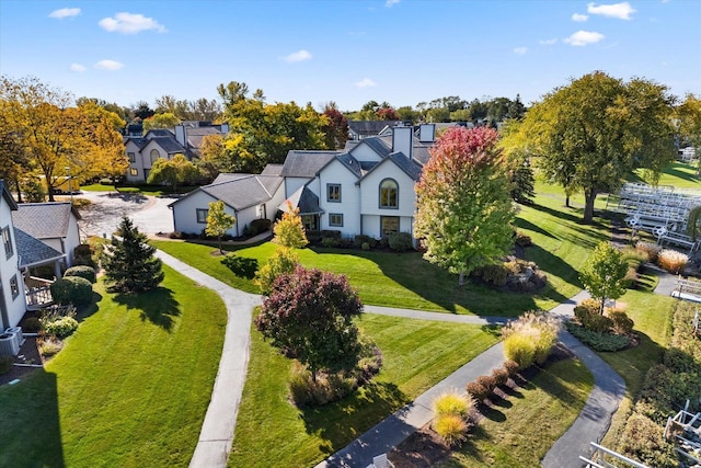 bird's eye view featuring a residential view