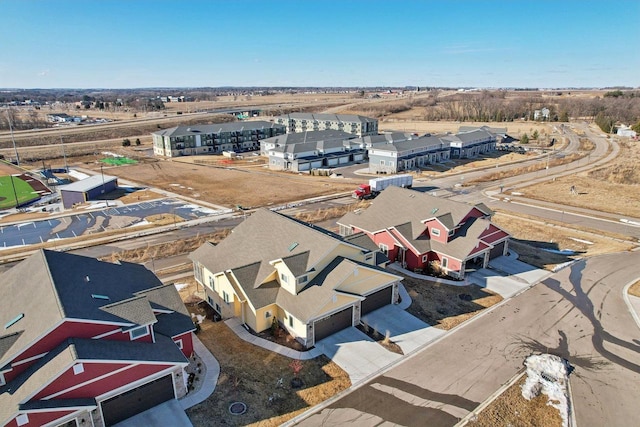 drone / aerial view featuring a residential view