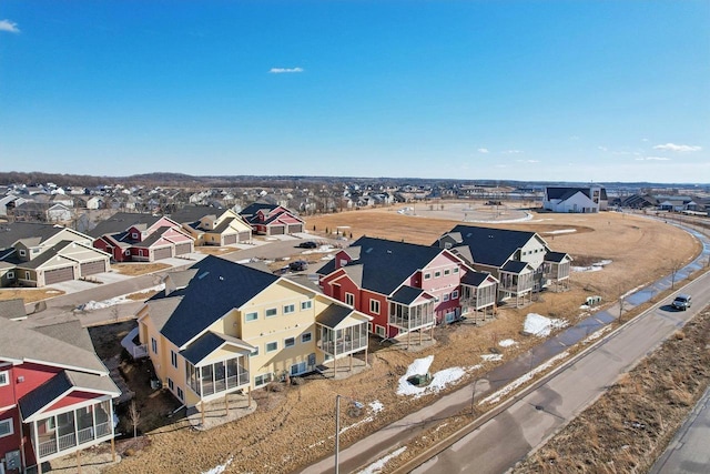 birds eye view of property featuring a residential view