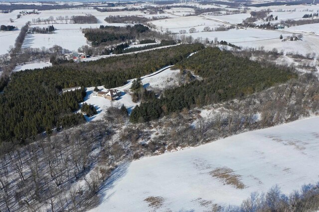 N5194 Blue Valley Rd, Hartford, WI 53027 - view of snowy aerial view