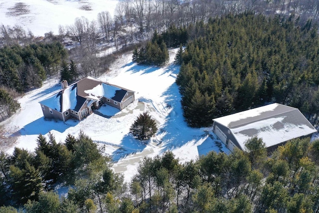 N5194 Blue Valley Rd, Hartford, WI 53027 - aerial view of property and surrounding area featuring a heavily wooded area
