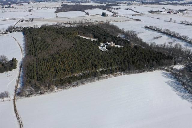 N5194 Blue Valley Rd, Hartford, WI 53027 - view of snowy aerial view