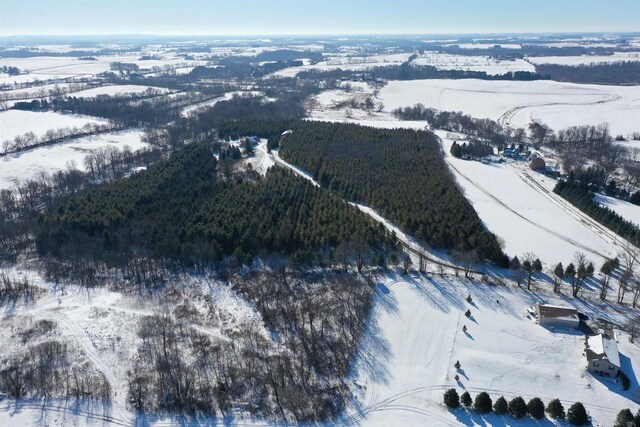 N5194 Blue Valley Rd, Hartford, WI 53027 - view of snowy aerial view