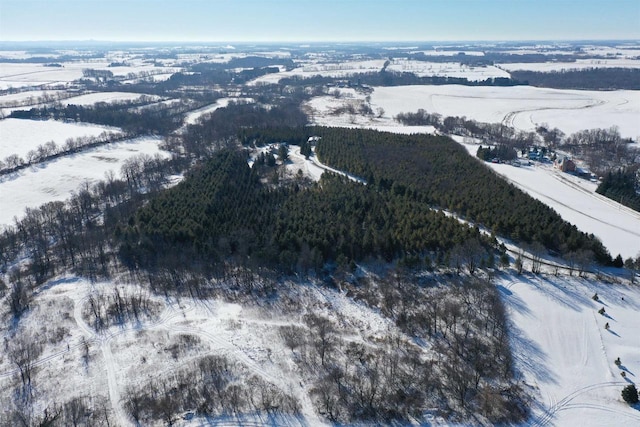 N5194 Blue Valley Rd, Hartford, WI 53027 - view of snowy aerial view