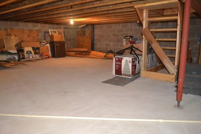 6306W Hunter Lake Rd, Winter, WI 54896 - view of unfinished basement