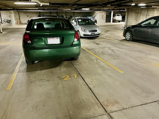 view of parking deck