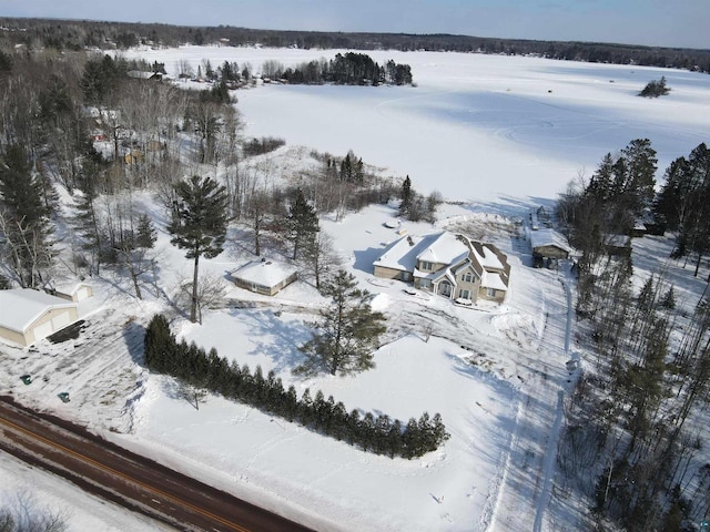 7926 S County Rd A, Superior, WI 54880 - view of snowy aerial view