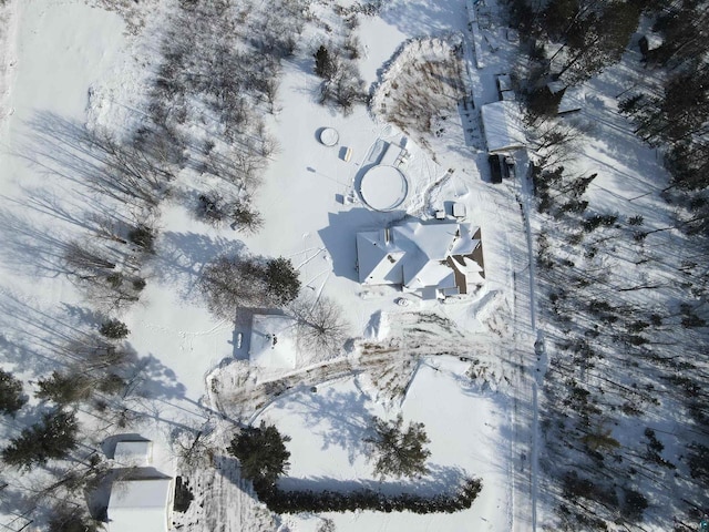 7926 S County Rd A, Superior, WI 54880 - view of snowy aerial view