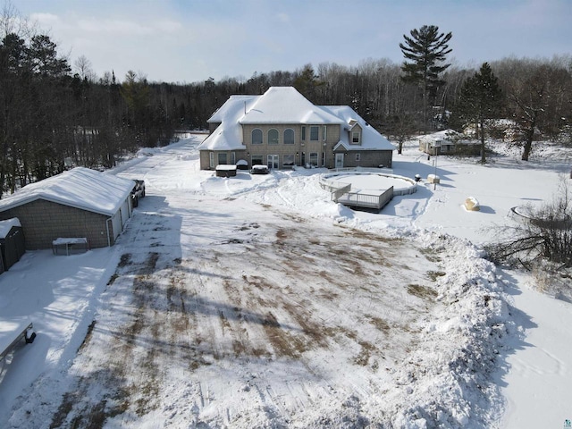 7926 S County Rd A, Superior, WI 54880 - view of snowy aerial view