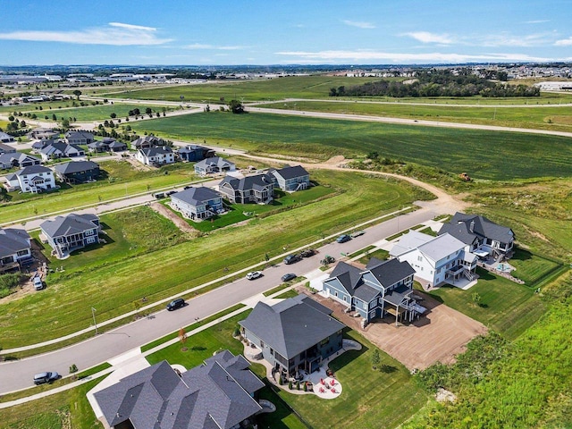 aerial view featuring a residential view