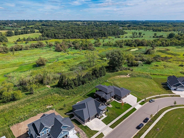 aerial view featuring a residential view