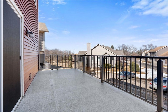 view of patio with a balcony