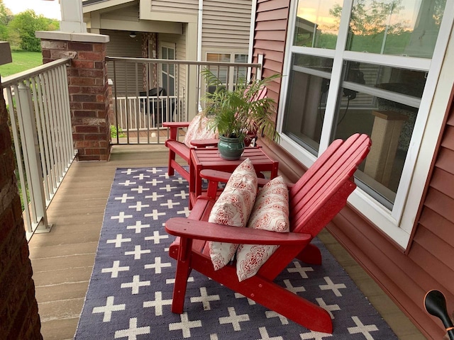 view of balcony