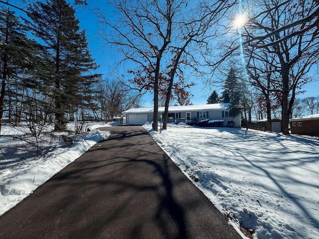 view of street featuring driveway