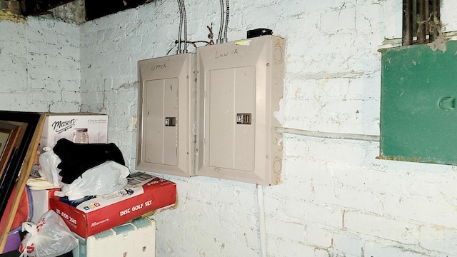 utility room featuring electric panel