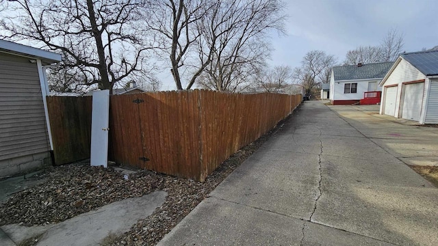 exterior space with fence