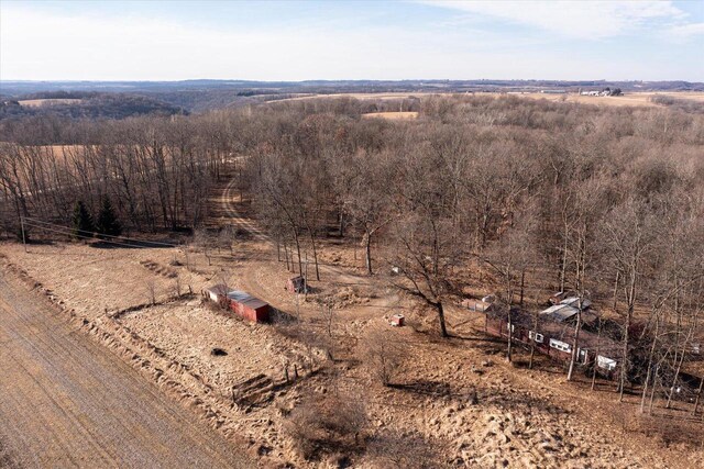 E7478 Hinkst Hollow Rd, Viroqua, WI 54665 - aerial view with a rural view