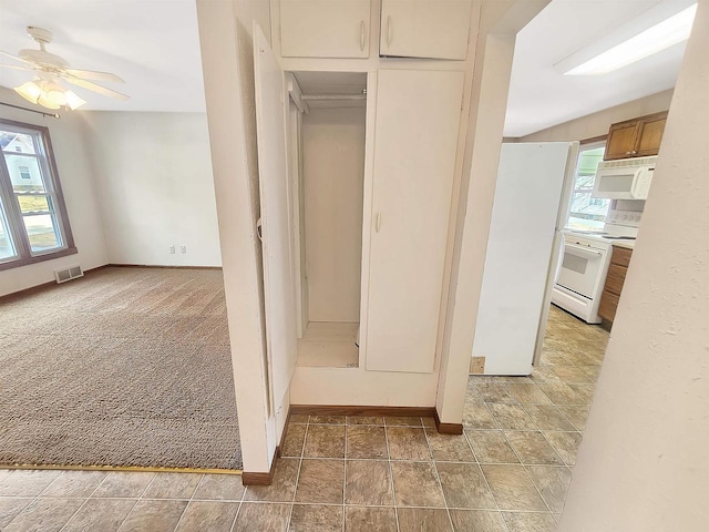 closet featuring visible vents