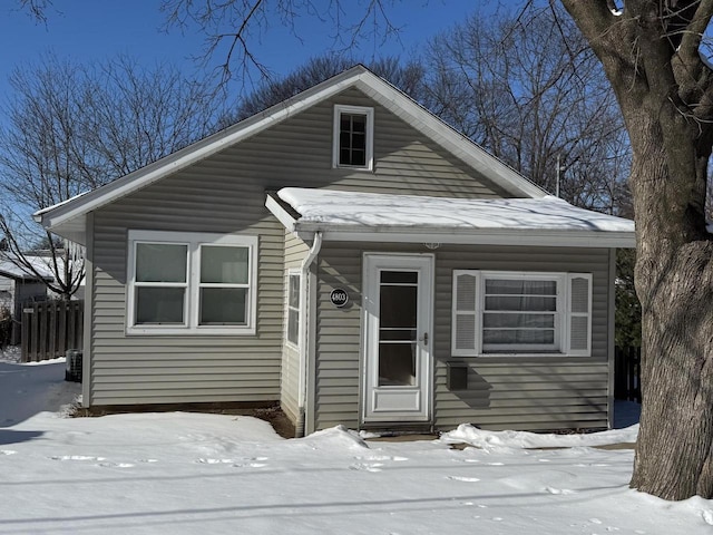 view of bungalow-style house