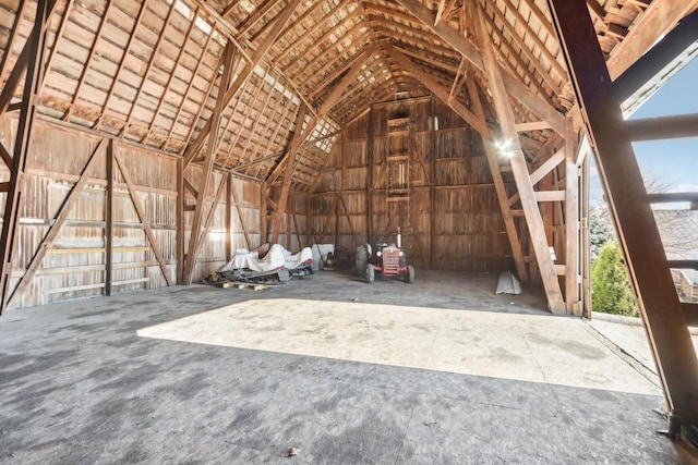 view of attic