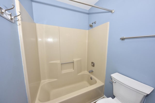 full bath featuring shower / washtub combination and toilet