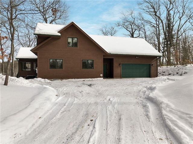 view of front of property with an attached garage