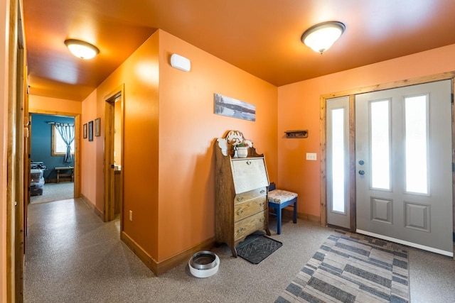 entrance foyer with baseboards