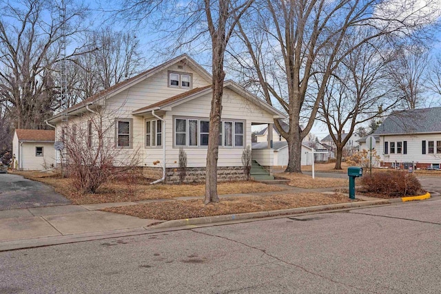 view of bungalow-style house