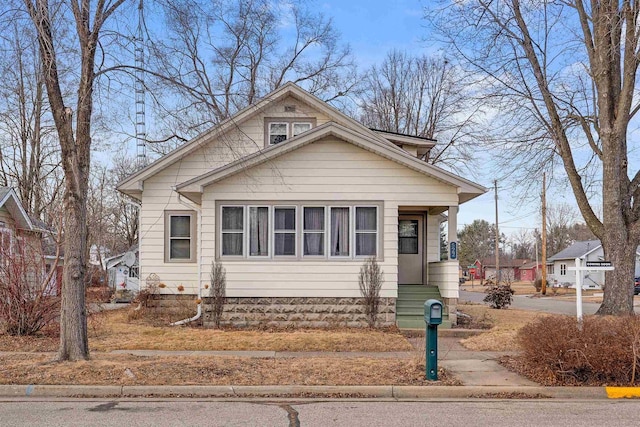 view of bungalow-style house