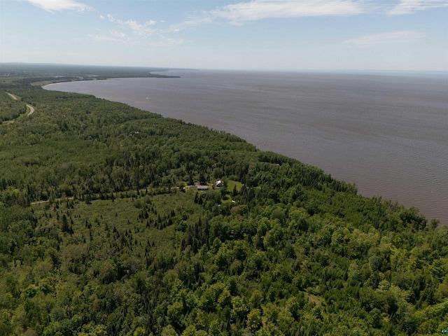 85780 Smith Dr, Port Wing, WI 54865 - aerial view featuring a water view and a view of trees
