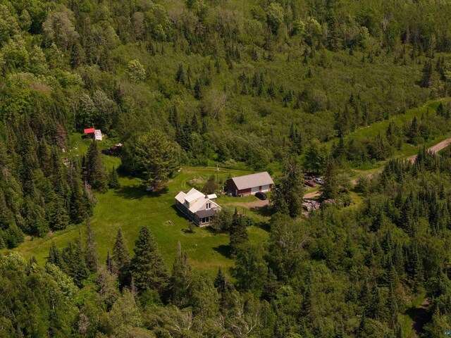 85780 Smith Dr, Port Wing, WI 54865 - birds eye view of property featuring a wooded view